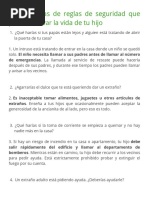 16 Preguntas de Reglas de Seguridad Que Podrían Salvar La Vida de Tu Hijo