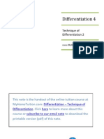 SPM Form 4 Add Maths Revision Note - Differentiation 4