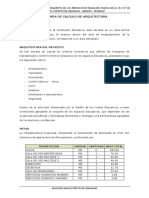 Memoria de Calculo Arquitectura