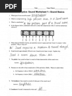 Sound Worksheet 1-KEY