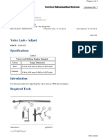 Valve Lash - Adjust