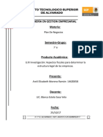 Aspectos Fiscales para Determinar La Estructura!! Unidad 3 Blanca Plan de Negocios