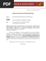 Carta 12 - Levantamiento de Observaciones