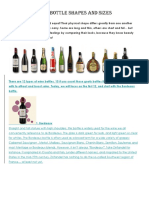 Wine Bottle Shapes and Sizes