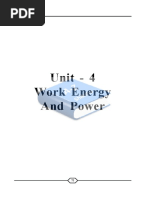 Unit - 4 Work Energy and Power