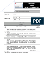 Syllabus I Sem Civil Engineering: Course Title