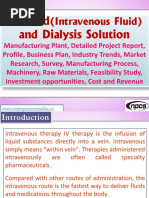 (Intravenous Fluid) : IV Fluid and Dialysis Solution