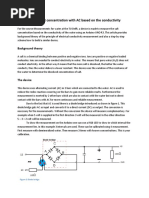 Measuring The Salt Concentration With AC Based On The Conductivity