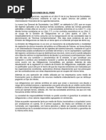 Emision de Obligaciones en El Perú