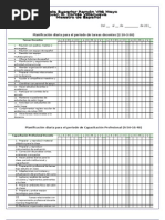 Plan Diario Capacitación y Tareas Docentes