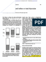 Protein-Bound Iodine Total Thyroxine: Serum