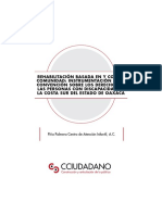 Rehabilitación Basada en y Con La Comunidad: Instrumentación de La Convención Sobre Los Derechos de Las Personas Con Discapacidad. CCiudadano-CIESAS