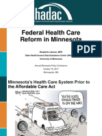 MN Health Policy Lukanen FederalHealthCareReformInMinnesota