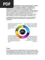 El Proceso Administrativo Es La Herramienta Que Se Aplica en Las Organizaciones para El Logro de Sus Objetivos y Satisfacer Sus Necesidades Lucrativas y Sociales