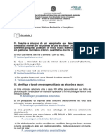 Estatística Aplicada - Atividade 1 - UNILAB