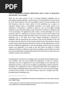 Maige Issa Stay of Proceedings Pending Arbitration Does It Apply To Insolvency Proceedings Commercial Court Roundtable 8th Oct. 2009