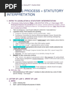 Legislation and Regulation Outline - Spring 2017