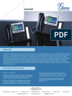 2.0.TELEFONO - Gxp2160 Datasheet Spanish