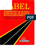 Tabel Konstruksi Jalan Raya PDF