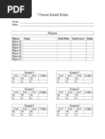 7 Team Round Robin