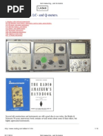 Coil Measuring-, and Q-Meters