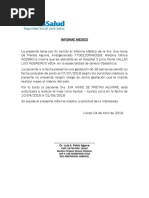 Informe Medico