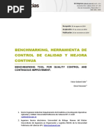 Benchmarking Herramienta de Control de Calidad y Mejora Continua