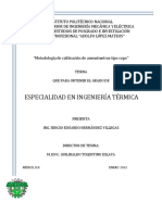 Metodologia de Calibracion de Anemometros Tipo Copa