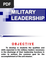 Military Leadership (Col Ballacer