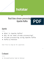 ScaleUp Meetup - Building Apps Using Kafka @hotstar