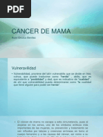 CANCER de MAMA Diapositivas