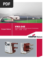 DISJUNTOR DE MÉDIA TENSÃO COOPER VN2-24E+Brochure PDF