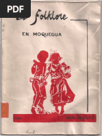 Benites. El Folklore en Moquegua. 1986