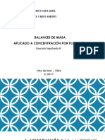 Balances de Masa - Flotación