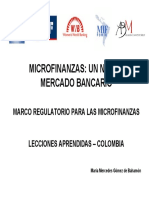 Documento Marco Regulatorio para Las Microfinanzas