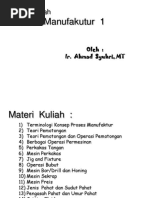 1 - Proses Manufaktur 1