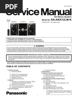 Model No. SA-AKX12LM-K - Panasonic