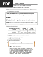 Guia 2 Adjetivos Demostrativos