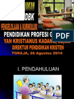 Regulasi-Kebijakan DBK Tentang Pengelolan Dan Kurikulum PENDDIKAN PROFESI GURU