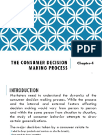 The Consumer Decision Making Process: Chapter-4