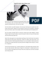 Biografi RA Kartini Dalam Bahasa Jawa