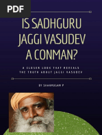 Is Sadhguru Jaggi Vasudev A Conman