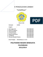 Laporan Tetap Solidifikasi Polsri