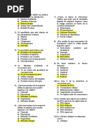 Respuestas PEPA Preguntas Del Biología Del Examen de Admisión de La Carrera de Medicina