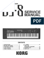 Korg DS8 FM Synthesizer Service Manual