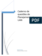 Caderno de Questões de Planejamento de UAN