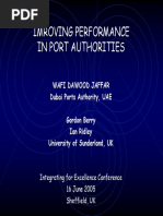 Imroving Performance in Port Authorities