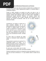 Análisis Del Movimiento Rotacional de Una Partícula