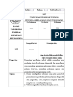 SOP Pemberian Informasi Penundaan Pelayanan Atau Pengobatan