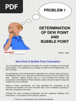 Problem 01 - Dew Point & Bubble Point